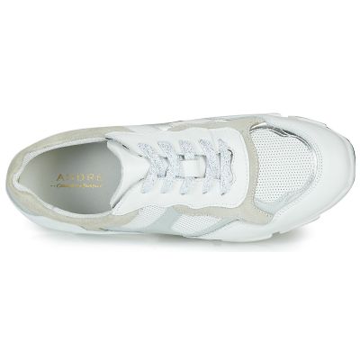 BASKETS ANDRÉ FEMME HAVILAH CUIR BLANC